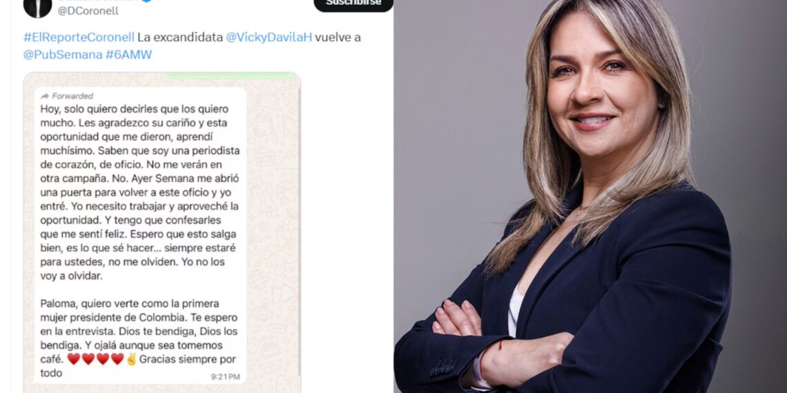 Vicky Dávila deja la Gran Consulta y confirma su regreso al periodismo en Semana