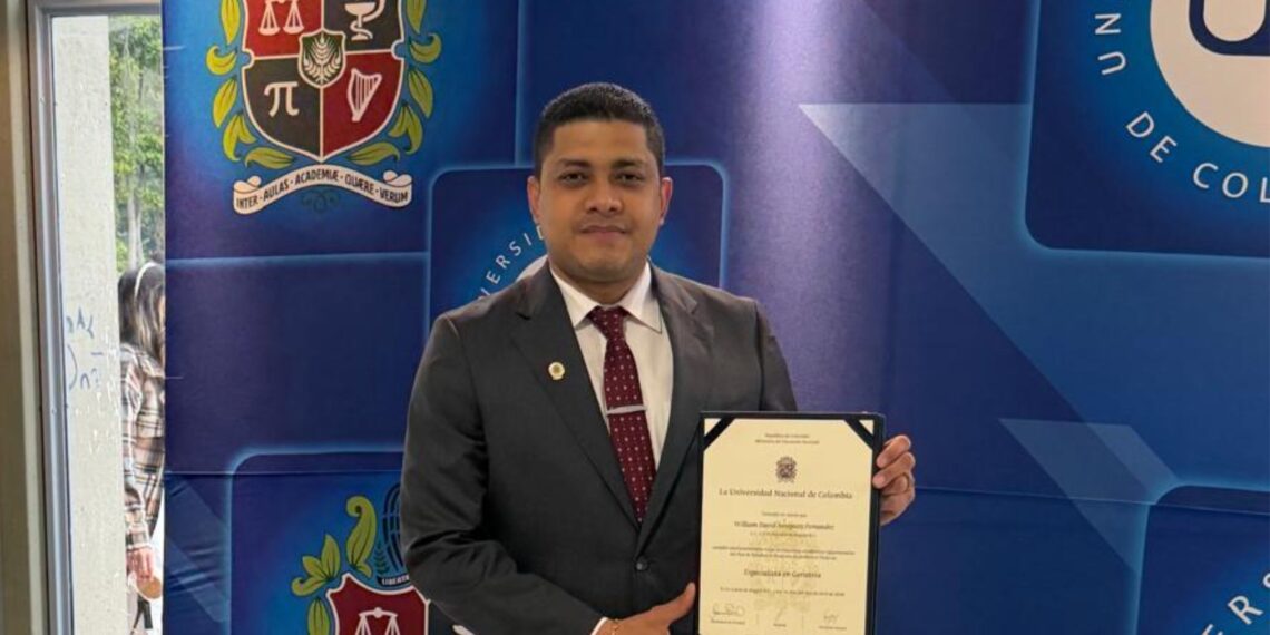 Médico guajiro William Arregocés Fernández culmina especialización en geriatría en la Universidad Nacional de Colombia