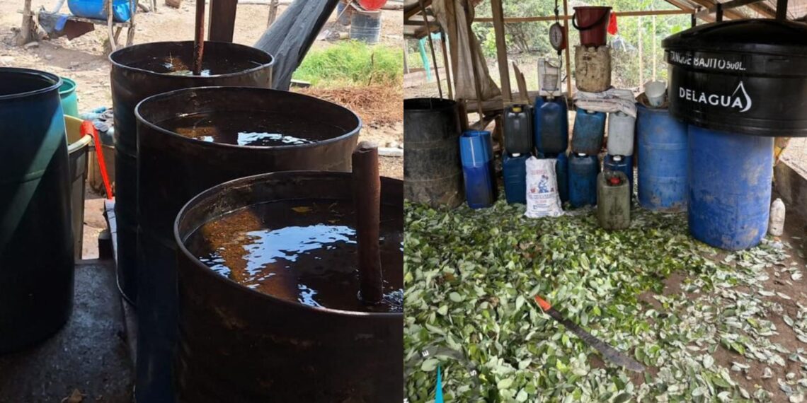 Ejército Nacional destruye laboratorio de coca en zona rural de Dibulla: pertenecería a “Los Pachenca”