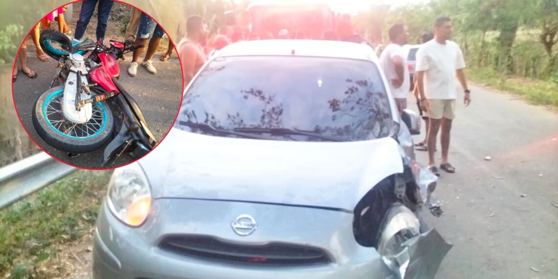 Accidente múltiple en vía Fonseca–Los Altos deja varios lesionados