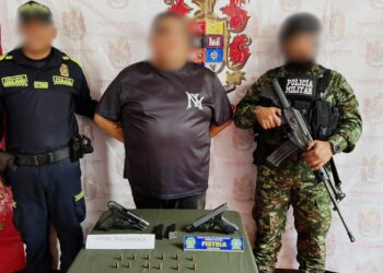 Capturan en Barranquilla a presunto integrante del Clan del Golfo; incautan arma de fuego y pistola traumática