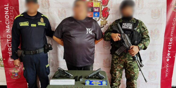 Capturan en Barranquilla a presunto integrante del Clan del Golfo; incautan arma de fuego y pistola traumática