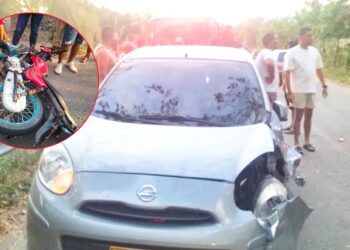 Accidente múltiple en vía Fonseca–Los Altos deja varios lesionados