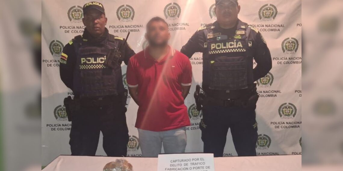 Capturado en flagrancia por porte de estupefacientes en el barrio Pastrana de Maicao