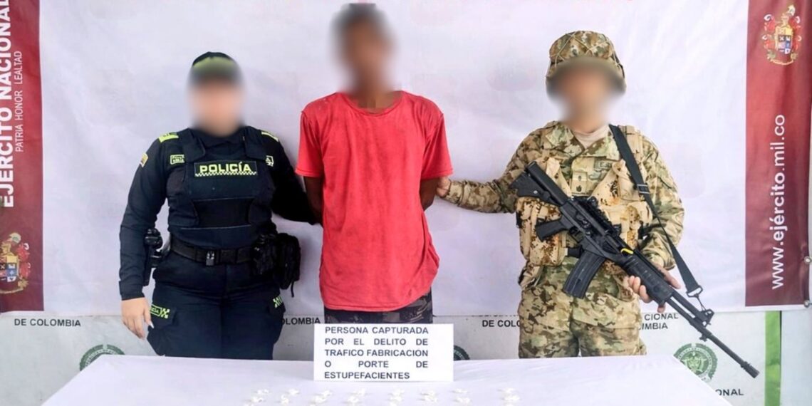 Capturan a hombre por tráfico de estupefacientes durante patrullaje en Maicao