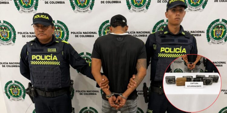Capturan a hombre con más de 3 kilos de marihuana durante operativo policial en Riohacha