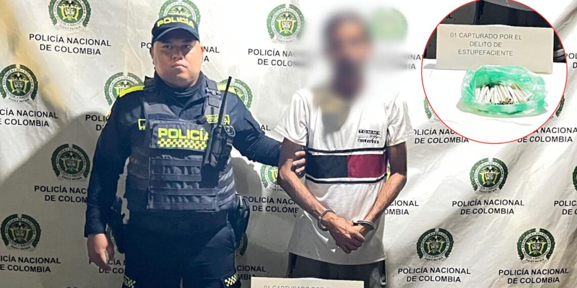 Capturado por tráfico de estupefacientes durante labores de patrullaje y control en Maicao