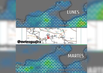 Meteoguajira advierte inicio de semana con lluvias y tormentas eléctricas por temporada invernal