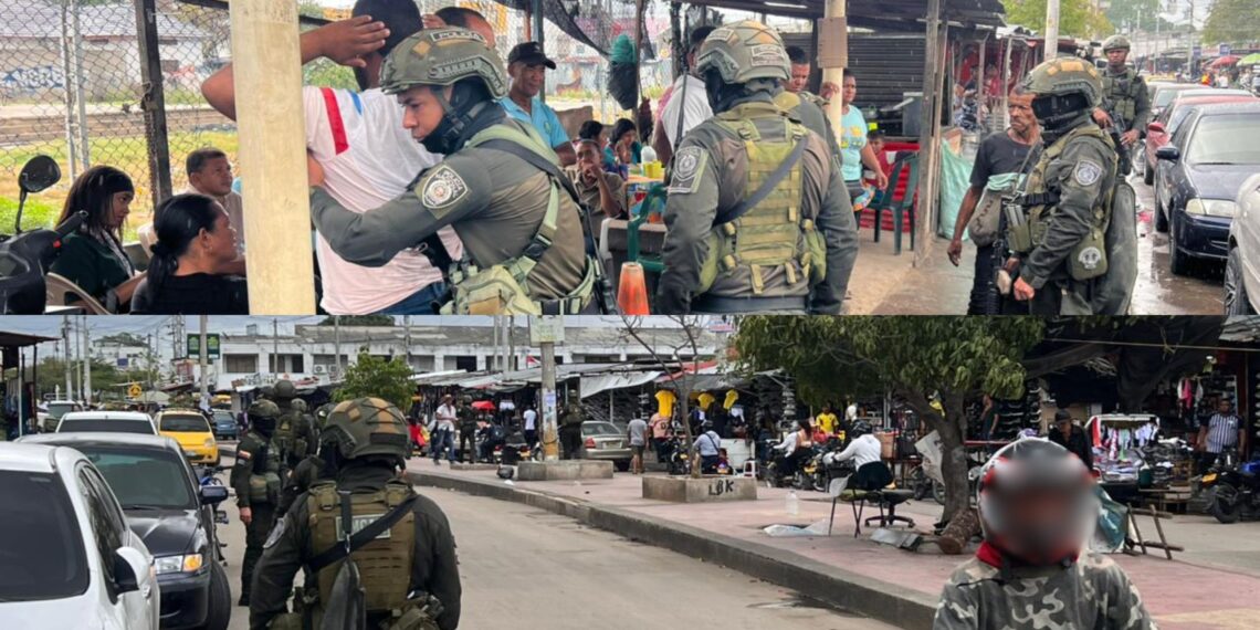 Intervención policial en el Mercado Viejo de Riohacha refuerza la seguridad y presencia institucional