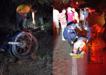 Hombre resulta herido tras presuntamente perder el control de su vehículo en la vía Fonseca–Conejo