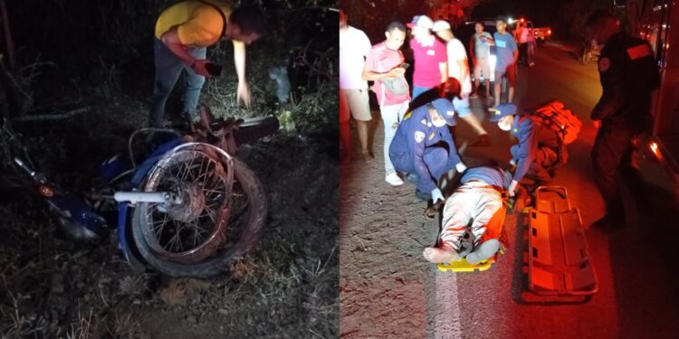 Hombre resulta herido tras presuntamente perder el control de su vehículo en la vía Fonseca–Conejo