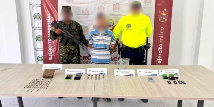 Capturan a presunto expendedor de estupefacientes con amplio prontuario judicial en Codazzi, Cesar