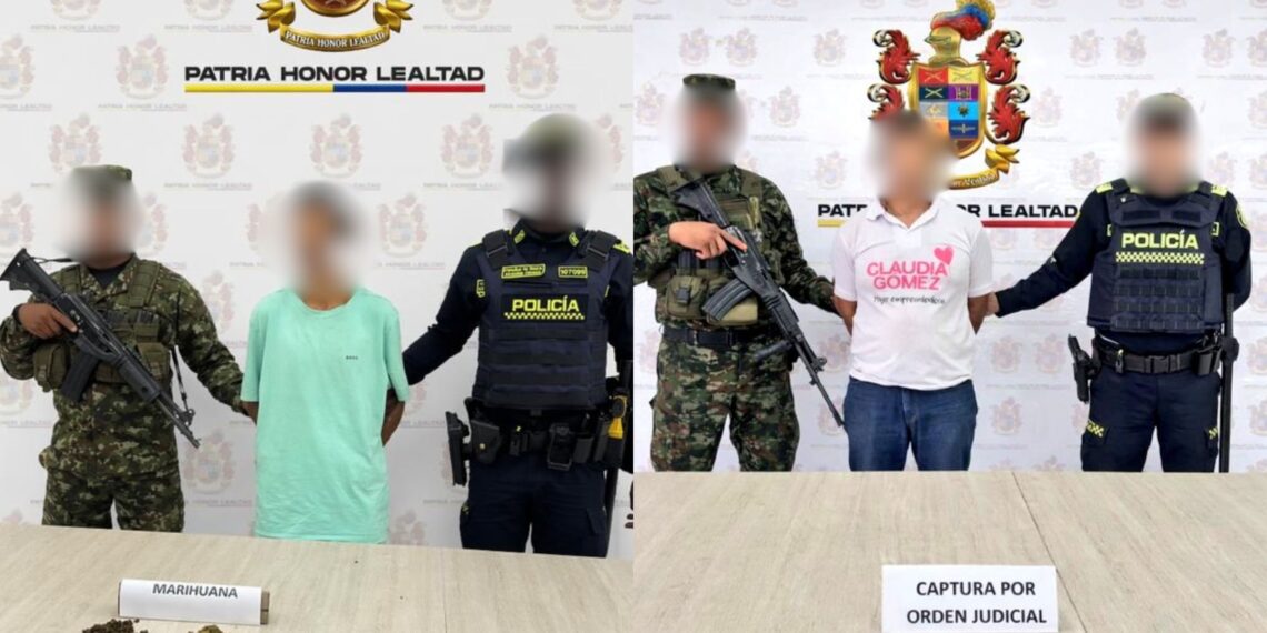 Operativo en Codazzi, Cesar, deja dos capturados por porte de estupefacientes y concierto para delinquir