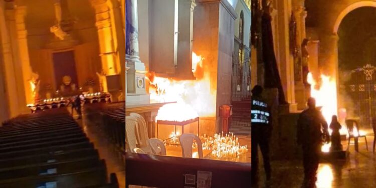 Incendio en la Catedral de Santa Marta generó angustia en pleno Jueves Santo
