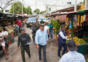 Fuerza pública despliega operativo en zonas comerciales de Riohacha: dos personas fueron capturadas