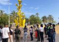 Policía y entidades culturales embellecen monumentos en Riohacha en jornada de recuperación patrimonial