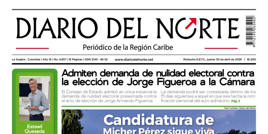 Esta es nuestra edición de hoy jueves 30 de abril de 2026