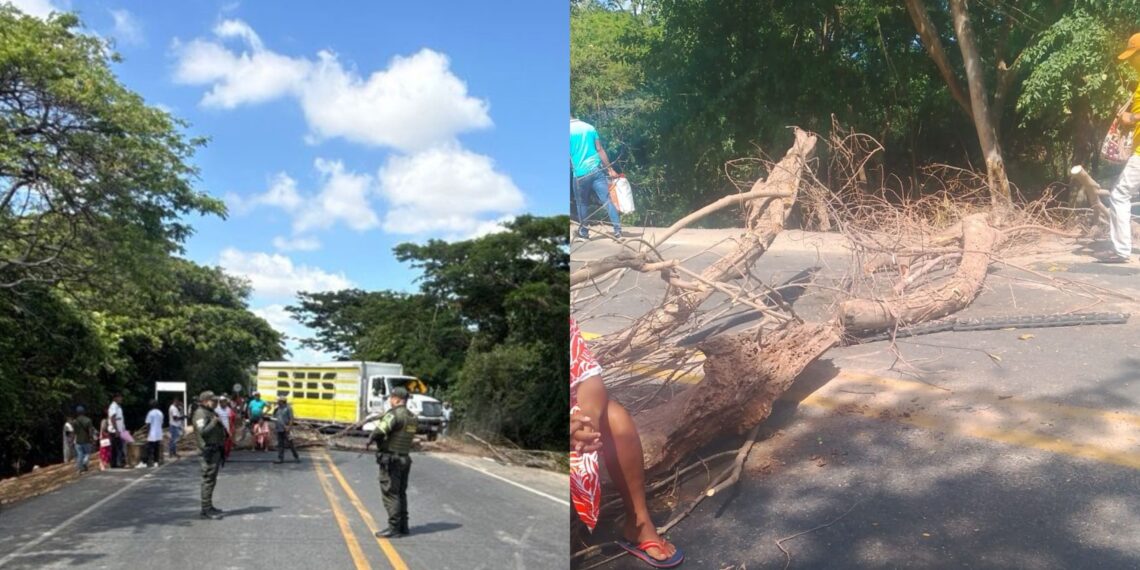 Comunidad wayuu bloquea la vía Riohacha–Maicao