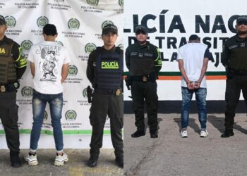 Cuatro capturados, arma incautada y vehículo recuperado en operativos viales en La Guajira