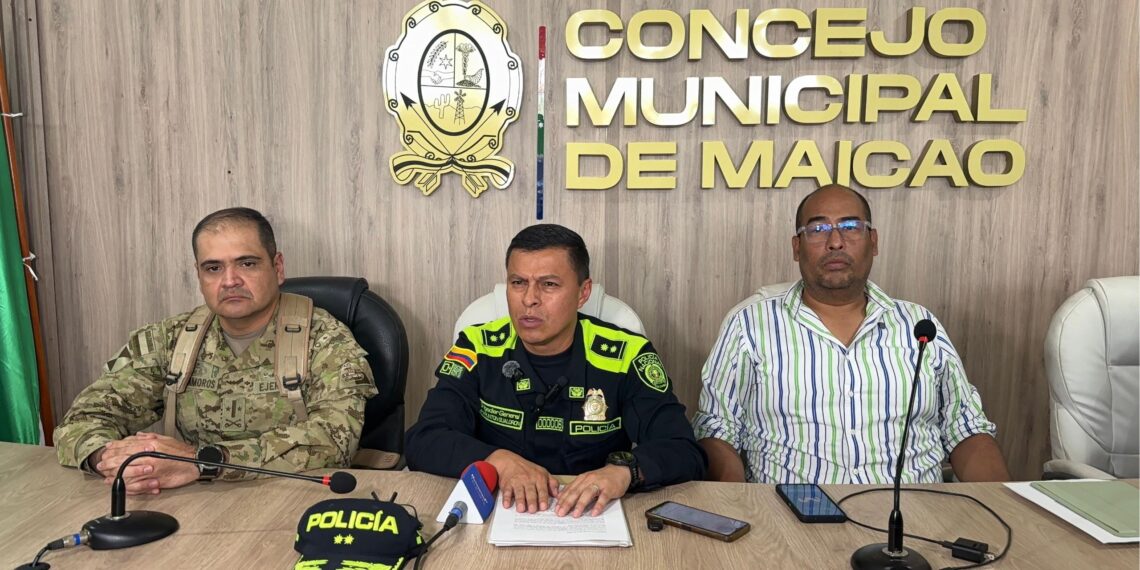 Realizan consejo extraordinario de seguridad para reforzar la seguridad y el orden público, en Maicao