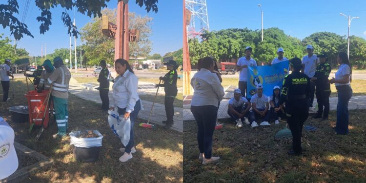 Jornada de limpieza y embellecimiento fortalece entorno turístico en San Juan del Cesar