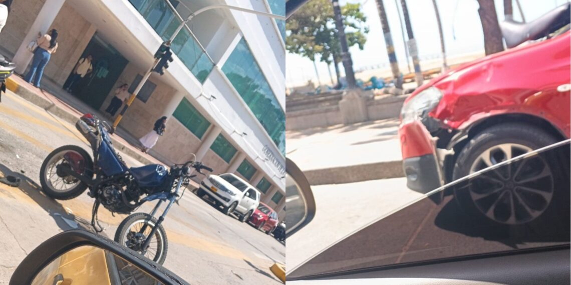 Autoridades descartan abandono de moto frente a la Gobernación de La Guajira, se trató de un siniestro vial