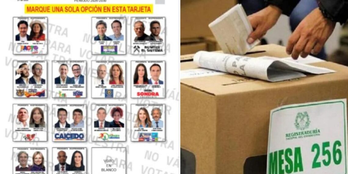 Inicia la impresión del tarjetón electoral para la primera vuelta presidencial