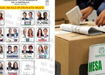 Inicia la impresión del tarjetón electoral para la primera vuelta presidencial