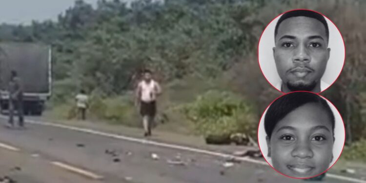Identifican a pareja que murió en accidente de tránsito en la vía Santa Marta-Barranquilla