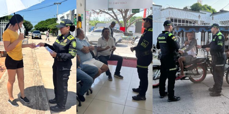 Policía Comunitaria impulsa campañas de prevención y convivencia ciudadana en municipios de La Guajira
