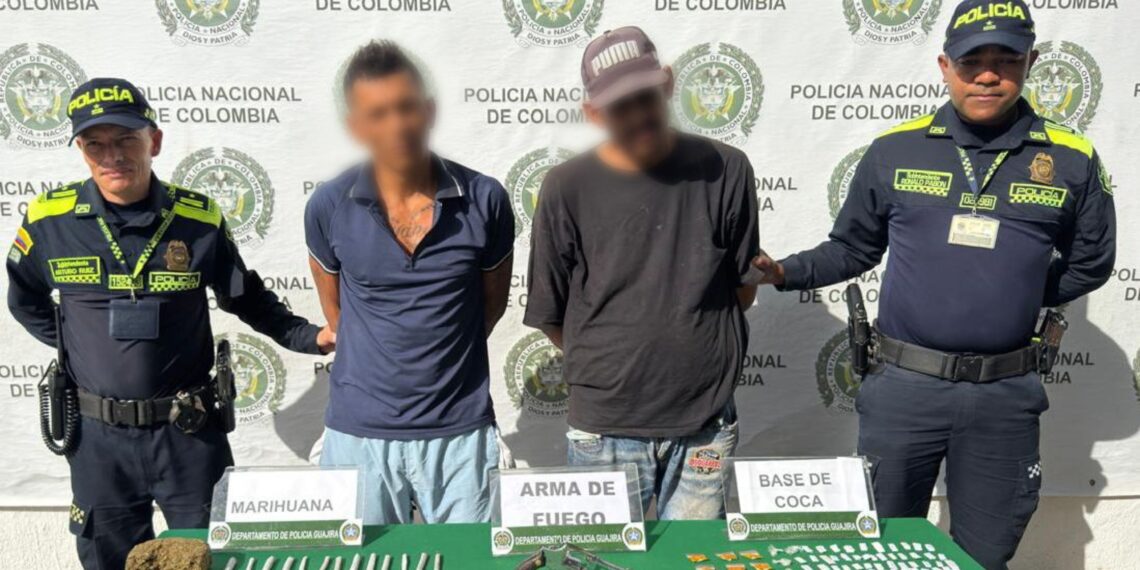 Allanamiento en Riohacha deja dos capturados: autoridades incautaron drogas y un revólver