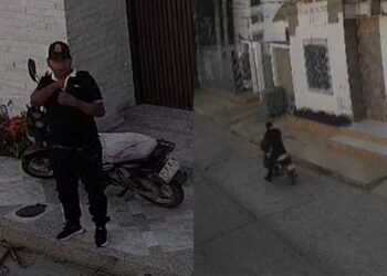 Cámaras de seguridad captan hurto de motocicleta en Riohacha