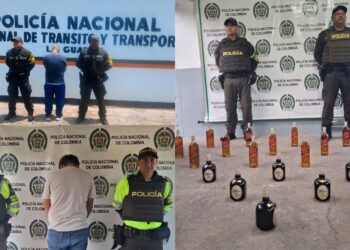 Operativos en vías de La Guajira dejan capturas por presunta falsedad documental e incautación de licor ilegal