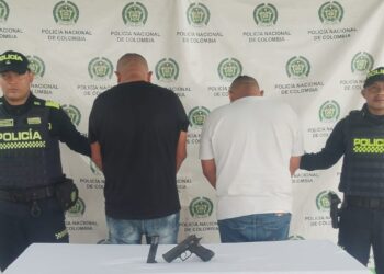 Capturan a dos hombres y aprehenden a un menor con arma ilegal en el barrio El Bosque de Maicao
