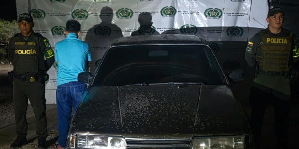 Capturan a un hombre por receptación y recuperan vehículo reportado como hurtado en la vía  Riohacha–Paraguachón