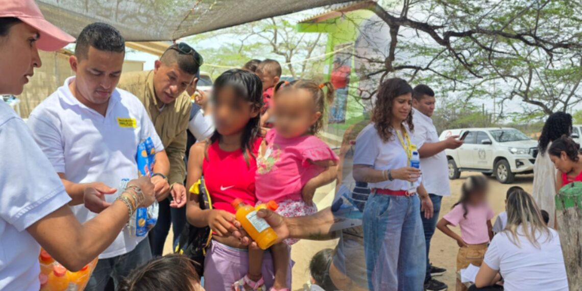 Jornada institucional lleva servicios de salud y atención integral a comunidades wayuu en zona rural de Riohacha