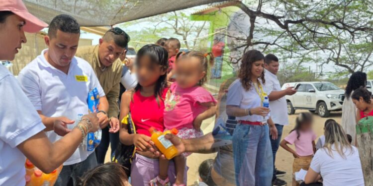 Jornada institucional lleva servicios de salud y atención integral a comunidades wayuu en zona rural de Riohacha