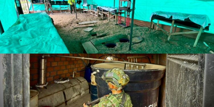 Autoridades destruyen complejo cocalero subterráneo atribuido al ELN en Aguachica, Cesar