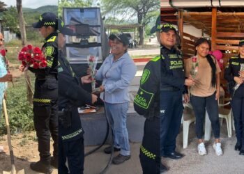 Policía llevó homenaje y campañas de prevención durante celebración del Día de las Madres en Hatonuevo