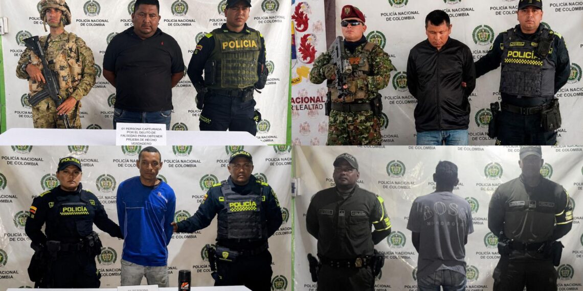 Operativos de la Policía en Maicao dejan cuatro capturados por falsedad, amenazas y porte de municiones