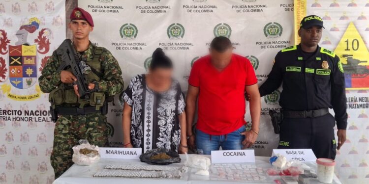 Allanamiento en Maicao deja dos capturados por presunto tráfico de estupefacientes