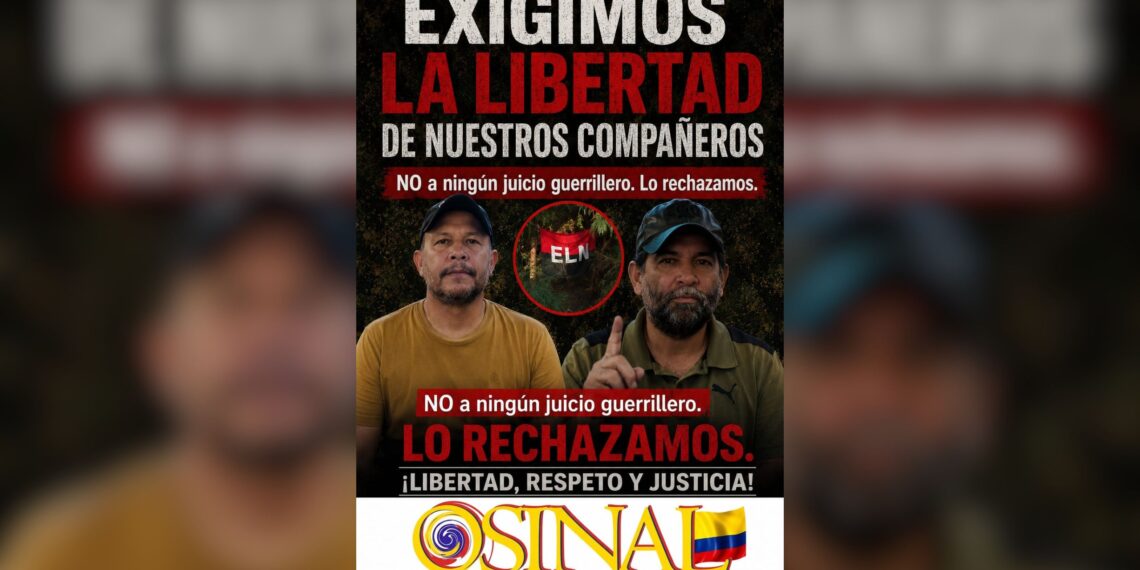 Trabajadores rechazan presunto “juicio revolucionario” del ELN contra funcionarios secuestrados en Arauca