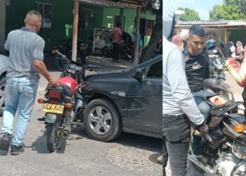 Joven resultó herido tras accidente entre motocicleta y automóvil en Riohacha
