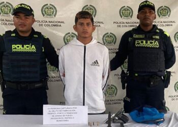 Capturan a joven con partes de pistola y municiones en Maicao