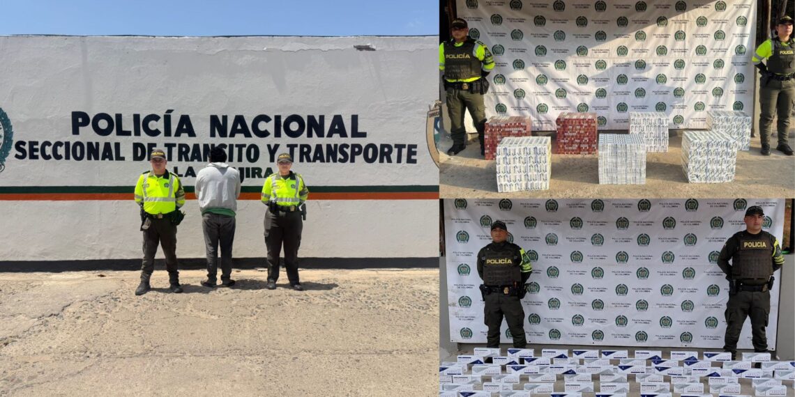 Operativos en vías de La Guajira dejan capturas, incautación de contrabando y recuperación de motocicleta hurtada