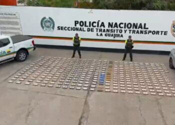 Incautan 350 kilos de cocaína en vías de La Guajira; cargamento tendría como destino Centroamérica y Norteamérica