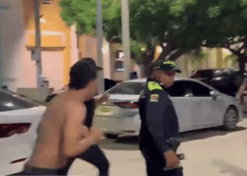Pelea entre jóvenes alteró el orden público en la plaza principal de San Juan del Cesar