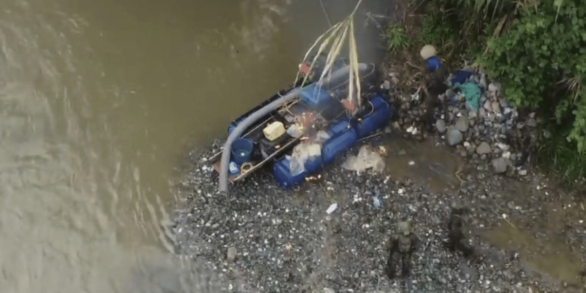 Golpe a la minería ilegal en Cauca: Ejército afecta rentas criminales por más de $1.600 millones al mes
