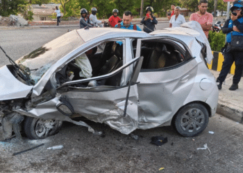 Tres heridos dejó aparatoso accidente de tránsito en la calle 30 de Soledad, Atlántico