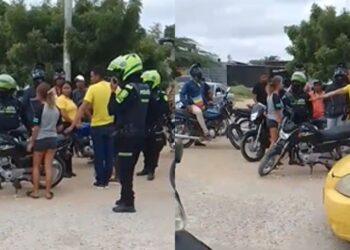 Accidente de motocicleta deja daños materiales en el barrio Las Tunas de Riohacha